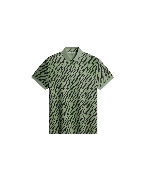 ポロシャツ 「J.LINDEBERG/GOLF」 半袖ポロシャツ プリント柄 Tour Tech Print Polo メンズ