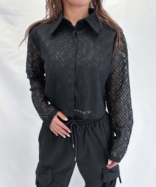 「ENVYM」 長袖ブラウス FREE ホワイト レディース_画像5