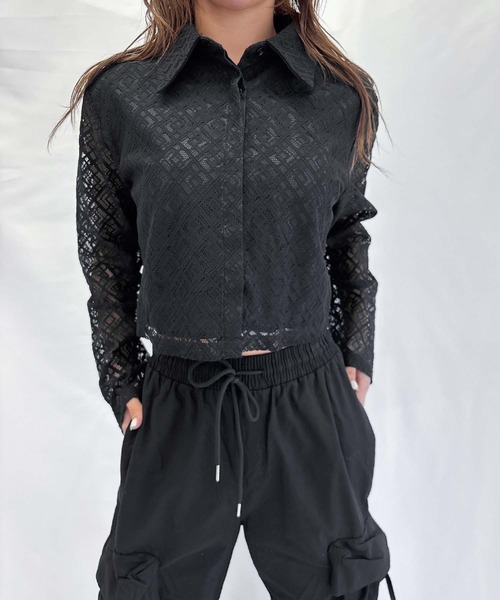 「ENVYM」 長袖ブラウス FREE ホワイト レディース_画像6