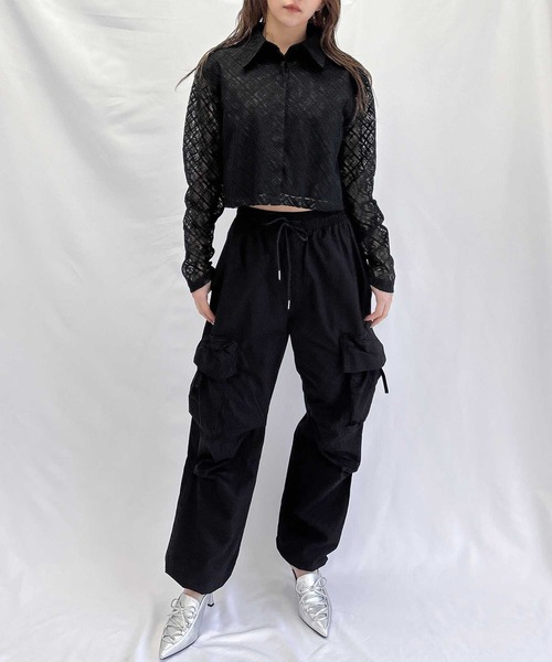 「ENVYM」 長袖ブラウス FREE ホワイト レディース_画像7