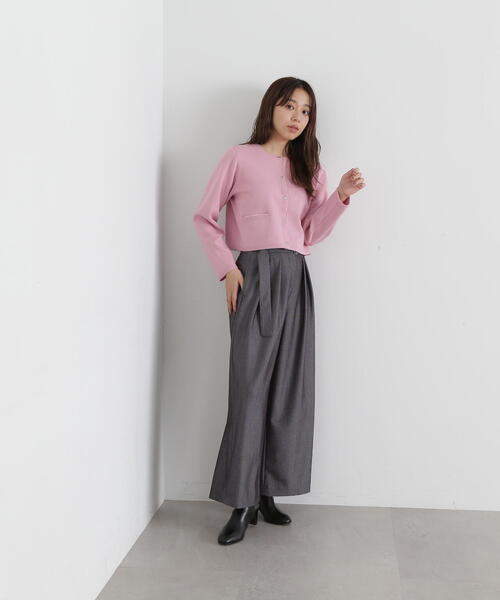 「NATURAL BEAUTY BASIC」 パンツ MEDIUM ブラウン系その他 レディース_画像3