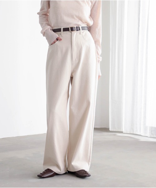for/c（フォーシー） ワイドパンツ ジーンズ デニム デニムパンツ 「低