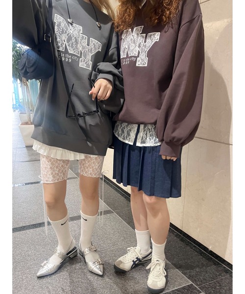 「WC」 スウェットカットソー FREE ブラウン レディース_画像2