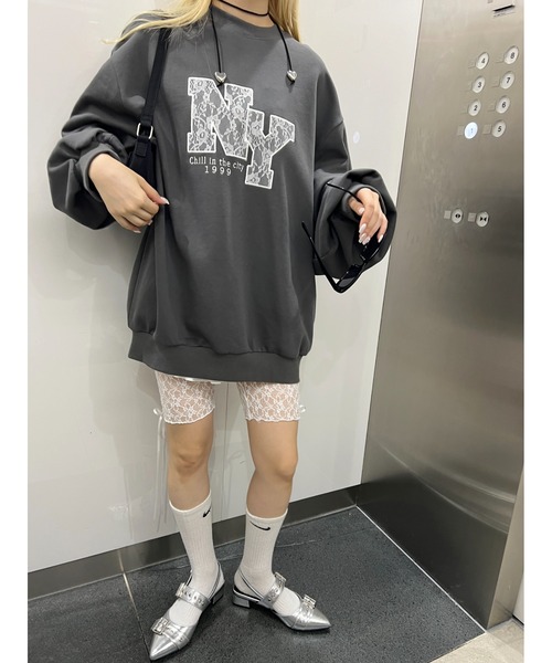 「WC」 スウェットカットソー FREE ブラウン レディース_画像3