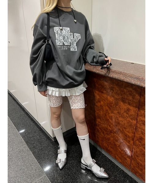 「WC」 スウェットカットソー FREE ブラウン レディース_画像8