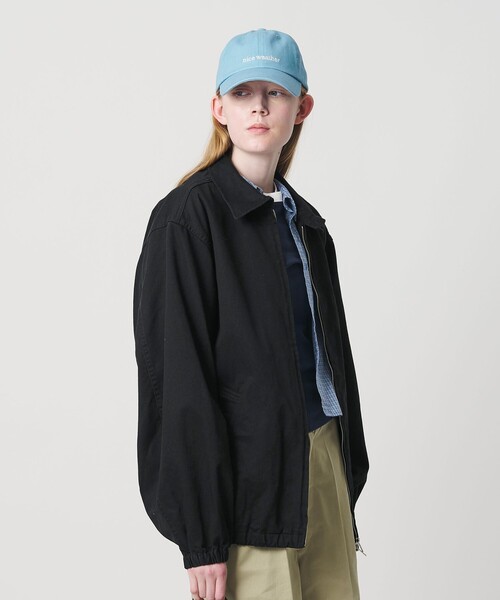 最終値下げ　NICE WEATHER ロゴ ジップブルゾン NICE WEATHER ブルゾン アウター 「NICE WEATHER」ロゴ ジップブルゾン