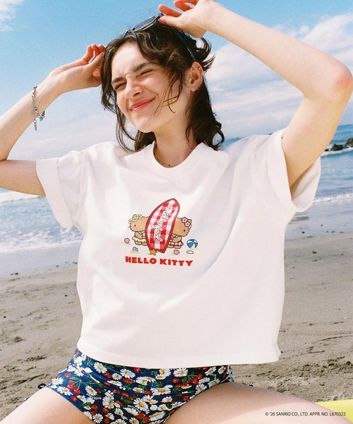 sanrio（サンリオ） tシャツ 半袖 MILKFED. × HELLO KITTY SUN-KISSED