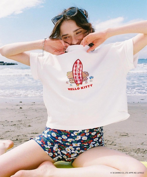 sanrio（サンリオ） tシャツ 半袖 MILKFED. × HELLO KITTY SUN-KISSED