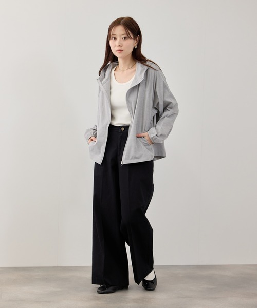 NAVY パーカー uvカット 「SARARI /サラリ」 天竺 UVカット ジップ