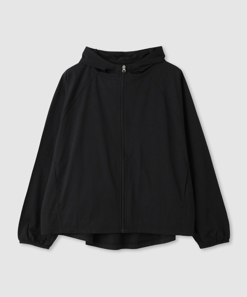 NAVY パーカー 「SARARI /サラリ」 天竺 UVカット ジップアップ