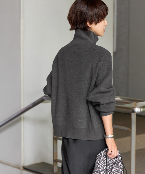 「JOURNAL STANDARD relume」 ニットカーディガン FREE チャコールグレー レディース