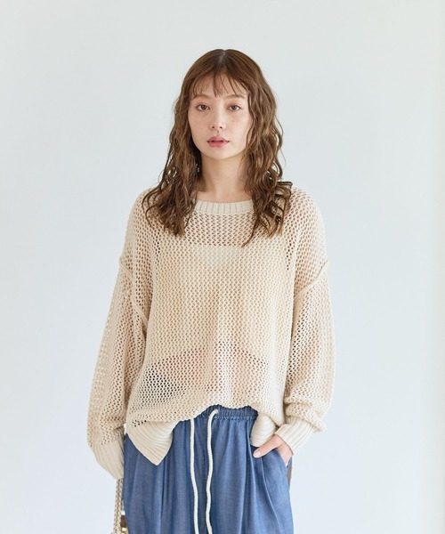 BAYFLOW（ベイフロー） ニット セーター 「春まで活躍する」メッシュ