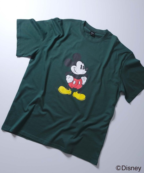 Disney（ディズニー） tシャツ MICKEY MOUSE ミッキーマウス オーバー