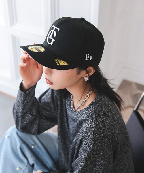 NEW ERA（ニューエラ） キャップ 7 1/8 ブラック系その他 メンズ