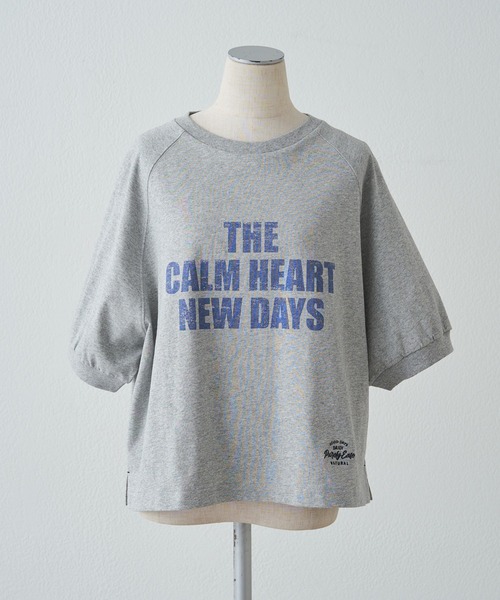 tシャツ 汗シミ防止加工ロゴプリントTシャツ レディースの画像