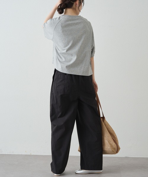 tシャツ 汗シミ防止加工ロゴプリントTシャツ レディースの画像