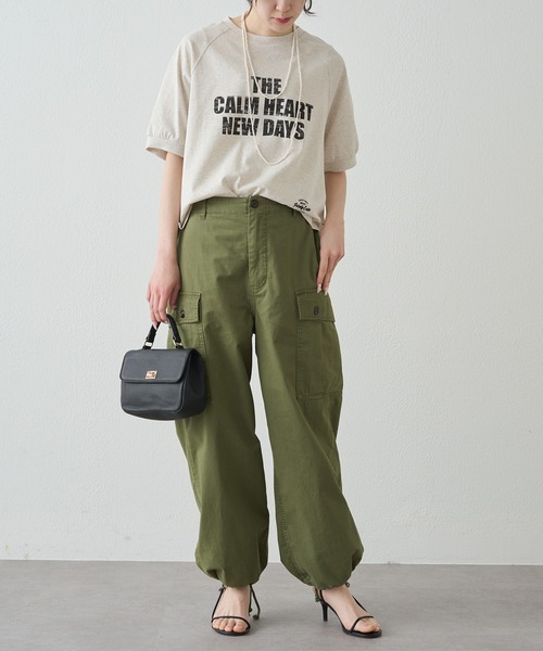 tシャツ 汗シミ防止加工ロゴプリントTシャツ レディースの画像