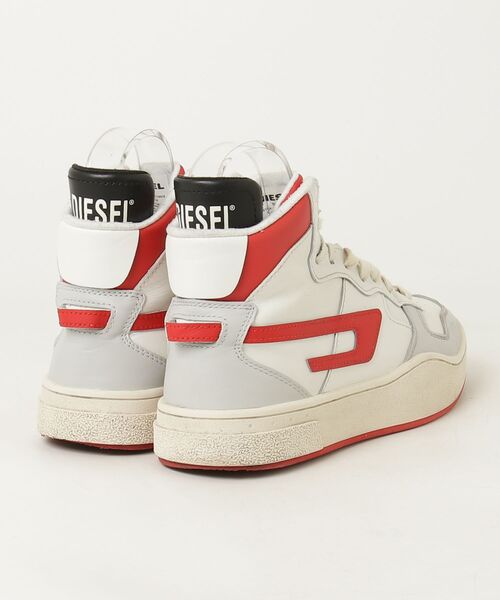 【新品未使用品】ディーゼル　25.5㎝　ハイカット DIESEL（ディーゼル） ハイカットスニーカー 25.5cm ホワイト メンズ