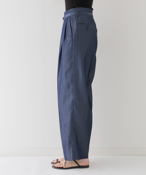 「JOURNAL STANDARD relume」 パンツ 36 ネイビー レディースの画像