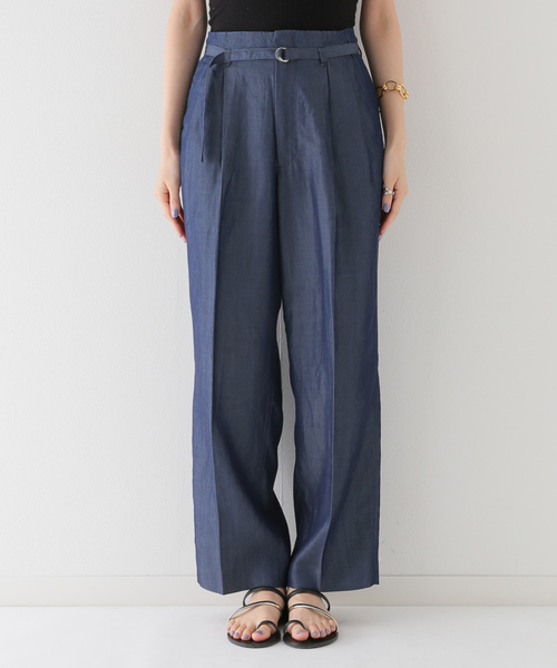 「JOURNAL STANDARD relume」 パンツ 36 ネイビー レディースの画像
