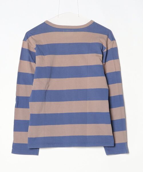 agnes b.（アニエスベー） ボーダー柄長袖Tシャツ 1 ブルー メンズ
