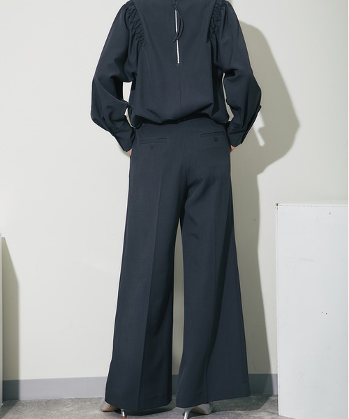 「SMILE ORCHID」 スラックス L ネイビー レディース_画像9
