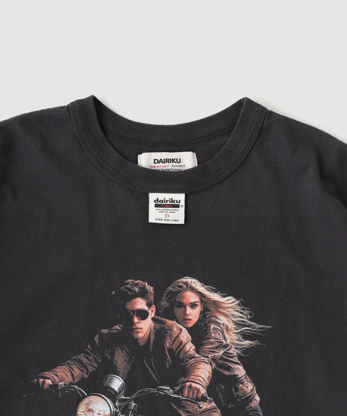 DAIRIKU（ダイリク） tシャツ ”Avec Bikers” H-S Tag Tee メンズ