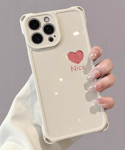 c.u.l スマホケース ストラップ付 ワンポイントハート iPhoneカバー c.u.l スマホケース ストラップ付 ワンポイントハート iPhoneカバー