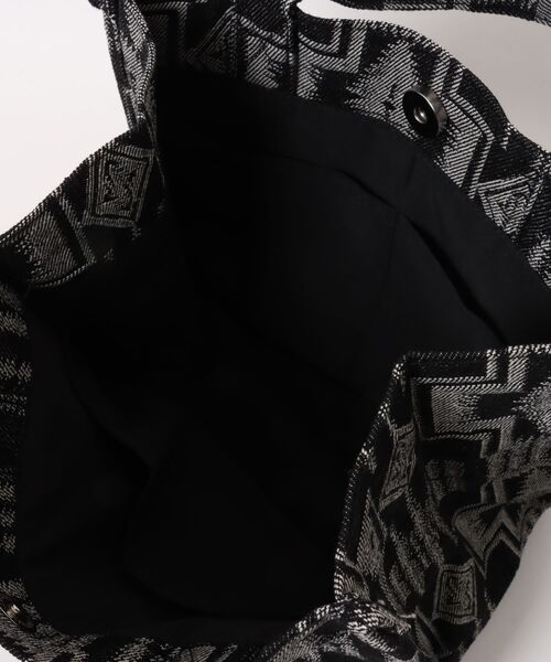 トートバッグ ネイティブ柄 ジャガード織りデニム ミニトートバッグ HARDING（ハーディング）柄 レディース メンズの画像