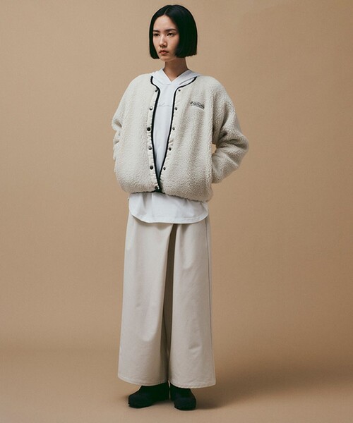 「Columbia」 否色合い上衣 M 白いこと×黒いこと レディース