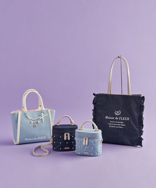 「Maison de FLEUR」 2WAYバッグ FREE インディゴブルー レディース_画像3
