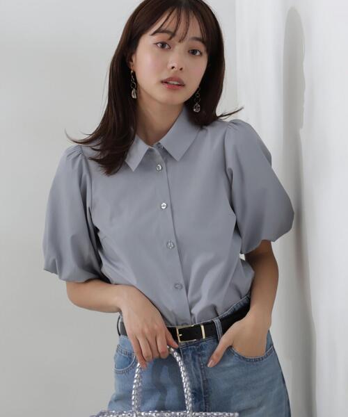 「PROPORTION BODY DRESSING」 半袖シャツ FREE グレー レディース_画像4