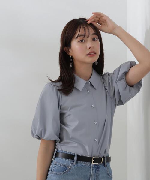 「PROPORTION BODY DRESSING」 半袖シャツ FREE グレー レディース_画像9