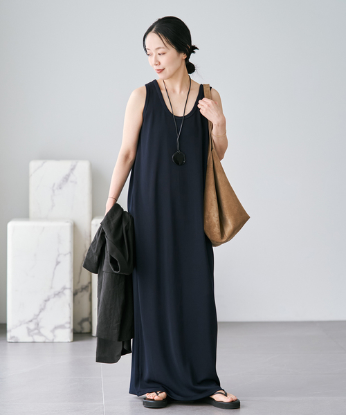 セール　翌日発送　今季新品　Plage リブタンクワンピース 　ブラック　38 plage（プラージュ） ワンピース 「追加」リブタンクワンピース 7