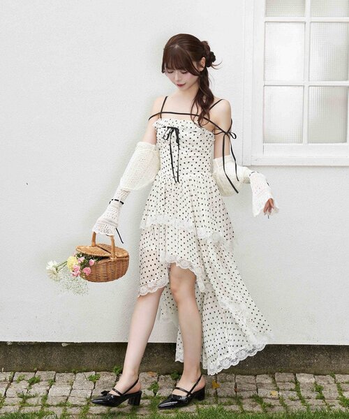 ワンピース 「Belle Charme」Chiffon Tiered Onepieceの画像