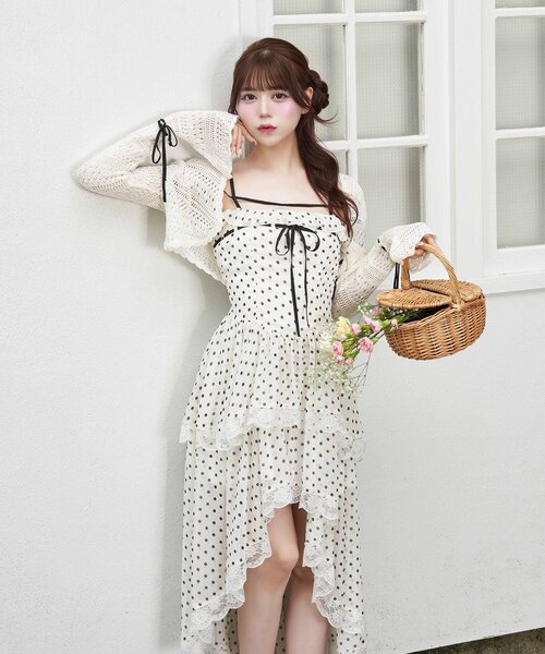 ワンピース 「Belle Charme」Chiffon Tiered Onepieceの画像