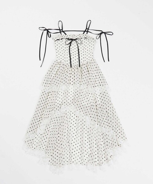 ワンピース 「Belle Charme」Chiffon Tiered Onepieceの画像