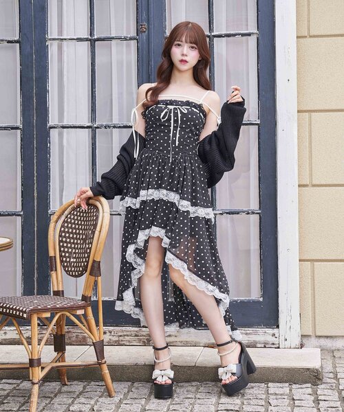 ワンピース 「Belle Charme」Chiffon Tiered Onepieceの画像