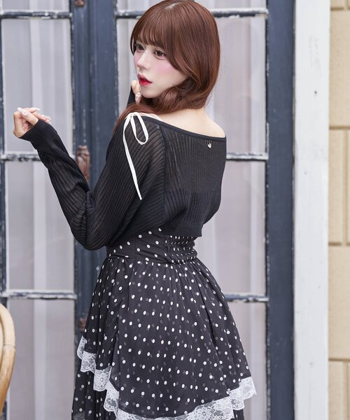 ワンピース 「Belle Charme」Chiffon Tiered Onepieceの画像
