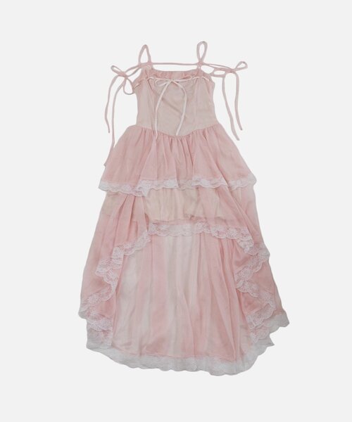 ワンピース 「Belle Charme」Chiffon Tiered Onepieceの画像