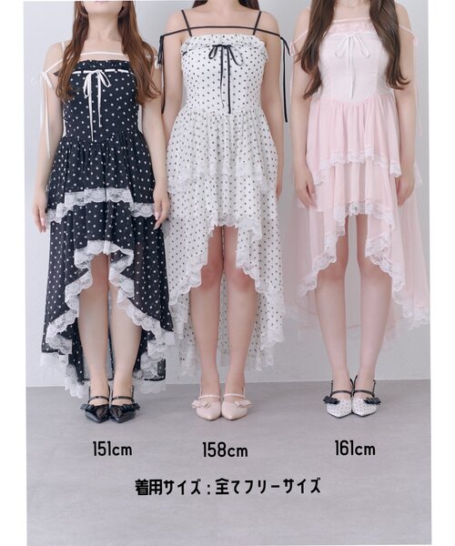 ワンピース 「Belle Charme」Chiffon Tiered Onepieceの画像