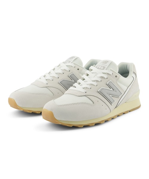 New Balance ホワイト グレー スニーカー New Balance（ニューバランス） ローカットスニーカー 25.0cm ライト