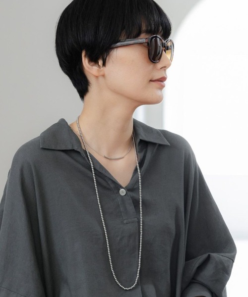 Elura（エルーラ） ネックレス ステンレスボールチェーンロング