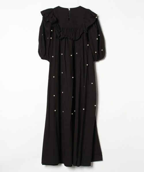 「CAROLINA GLASER」 半袖ワンピース SMALL ブラック レディース_画像2