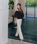 ブラウス シャツ 半袖 「LEJA」2WAYシ...の詳細画像4