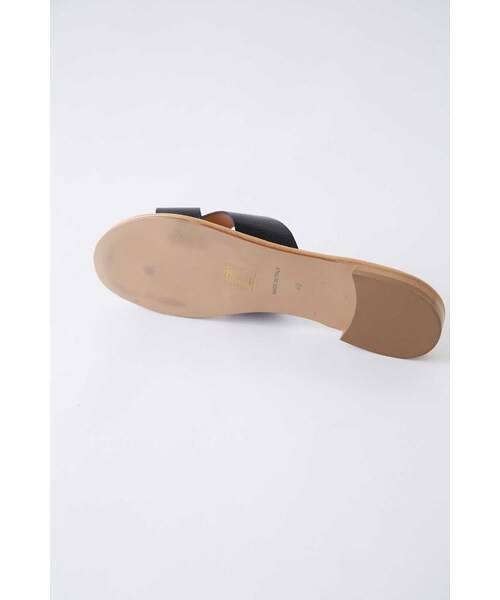 「eness」 フラットサンダル 23.5cm ブラック レディース_画像5