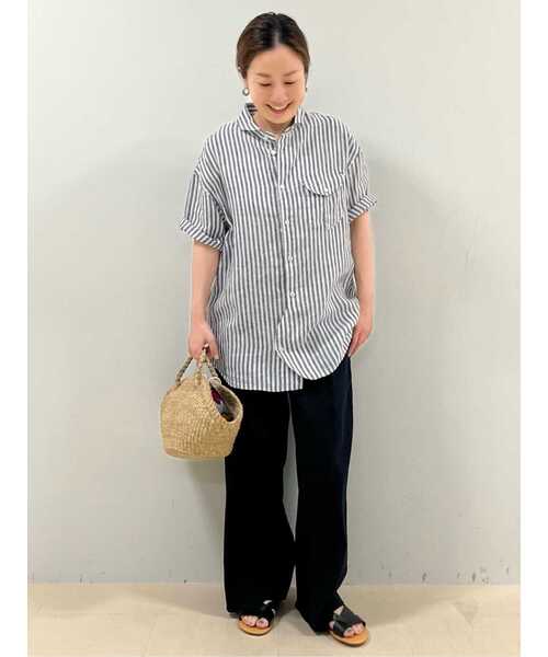 「eness」 フラットサンダル 23.5cm ブラック レディース_画像9