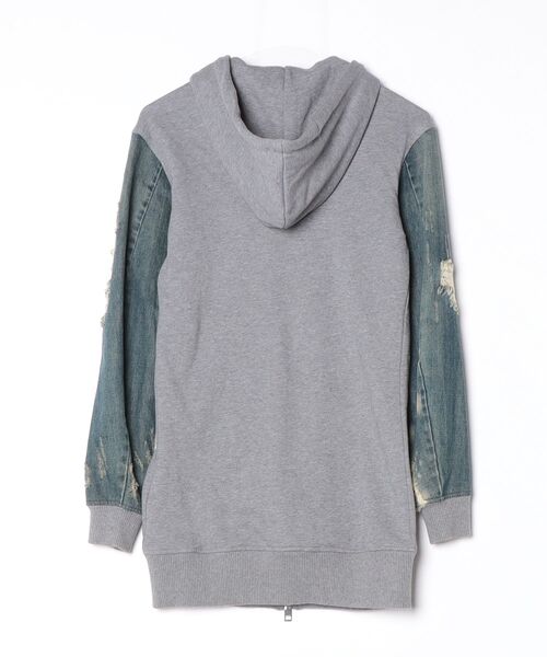 DIESEL（ディーゼル） ジップアップパーカー X-SMALL グレー メンズ