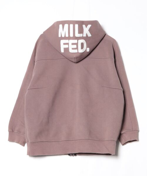「MILKFED.」 ジップアップパーカー ONE SIZE ブラウン レディース_画像2