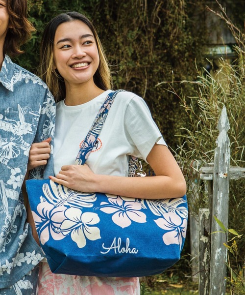トートバッグ ハワイ＆リゾート刺繍ALOHA トート レディース メンズ